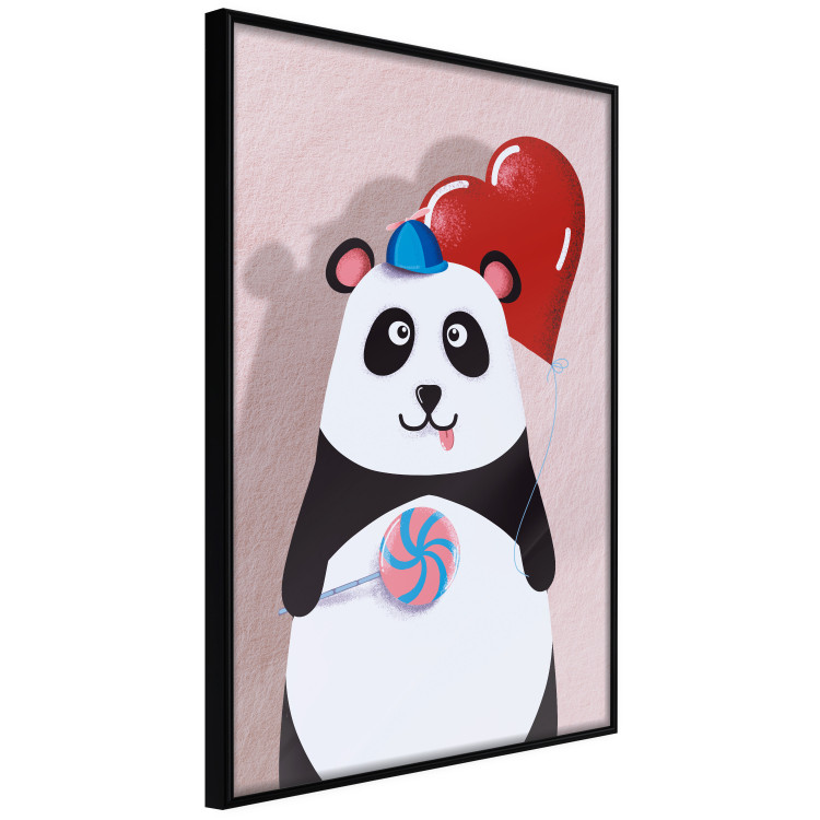 Poster Panda with a Balloon - colorful playful composition with a bear for children 119280 additionalImage 10