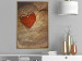 Wall Poster Message - romantic composition with a red heart on a wooden background 121880 additionalThumb 7