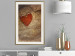 Wall Poster Message - romantic composition with a red heart on a wooden background 121880 additionalThumb 21