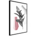 Poster Spirit of Creation - abstraction of gray plant and vases on white background 123280 additionalThumb 10