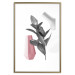 Poster Spirit of Creation - abstraction of gray plant and vases on white background 123280 additionalThumb 14