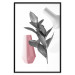 Poster Spirit of Creation - abstraction of gray plant and vases on white background 123280 additionalThumb 24