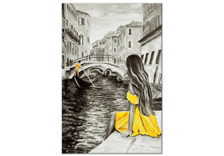 Canvas Print Far Dreams (1 Part) Vertical Yellow 123380