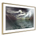 Wall Poster Storm over the Lake - landscape of lightning from the sky over water with mountains in the background 123480 additionalThumb 6