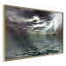 Wall Poster Storm over the Lake - landscape of lightning from the sky over water with mountains in the background 123480 additionalThumb 12
