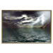 Wall Poster Storm over the Lake - landscape of lightning from the sky over water with mountains in the background 123480 additionalThumb 16