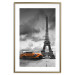 Poster Orange Car - photograph of vehicle against Eiffel Tower and sky 123880 additionalThumb 16