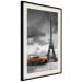 Poster Orange Car - photograph of vehicle against Eiffel Tower and sky 123880 additionalThumb 13