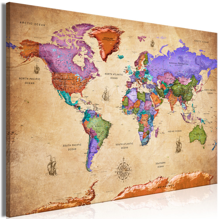 Large canvas print Colourful Travels [Large Format] 125480 additionalImage 2