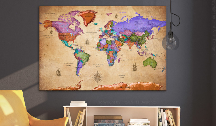 Large canvas print Colourful Travels [Large Format] 125480 additionalImage 5