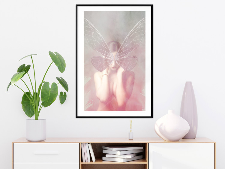 Wall Poster Night Butterfly - abstract composition of a butterfly and a woman in the form of an act 127480 additionalImage 18