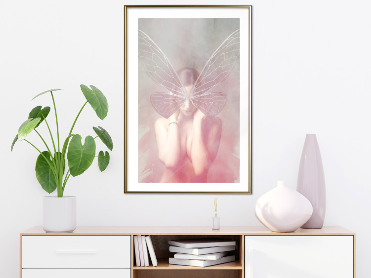 Wall Poster Night Butterfly - abstract composition of a butterfly and a woman in the form of an act 127480 additionalImage 13