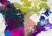 Large canvas print World Map: Rainbow Madness II [Large Format] 128680 additionalThumb 4