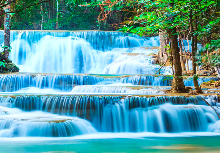 Large canvas print Sapphire Waterfalls II [Large Format] 128880 additionalImage 4