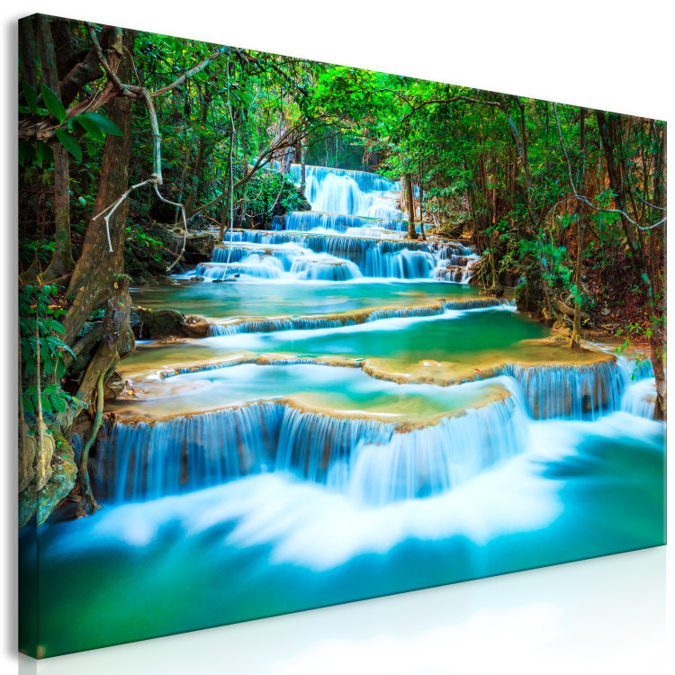 Large canvas print Sapphire Waterfalls II [Large Format] 128880 additionalImage 2