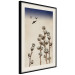 Poster Cotton Branches - beautiful composition with plants and birds against a sky background 129380 additionalThumb 4