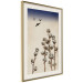 Poster Cotton Branches - beautiful composition with plants and birds against a sky background 129380 additionalThumb 2