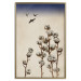 Poster Cotton Branches - beautiful composition with plants and birds against a sky background 129380 additionalThumb 21