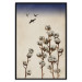 Poster Cotton Branches - beautiful composition with plants and birds against a sky background 129380 additionalThumb 16