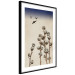 Poster Cotton Branches - beautiful composition with plants and birds against a sky background 129380 additionalThumb 3