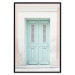 Poster Minty Invitation - turquoise door against pastel architecture background 129480 additionalThumb 18