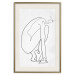 Wall Poster Perfect Line - line art of a female silhouette on a contrasting background 129780 additionalThumb 26