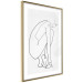 Wall Poster Perfect Line - line art of a female silhouette on a contrasting background 129780 additionalThumb 7