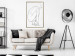 Wall Poster Perfect Line - line art of a female silhouette on a contrasting background 129780 additionalThumb 5