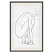 Wall Poster Perfect Line - line art of a female silhouette on a contrasting background 129780 additionalThumb 27