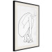 Wall Poster Perfect Line - line art of a female silhouette on a contrasting background 129780 additionalThumb 2