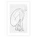 Wall Poster Perfect Line - line art of a female silhouette on a contrasting background 129780 additionalThumb 18