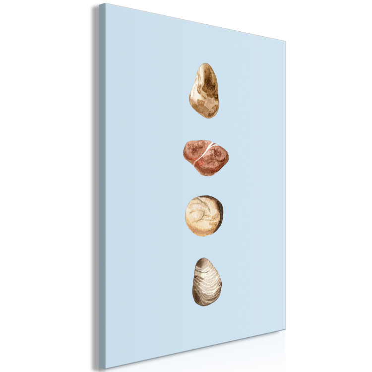 Canvas Treasures of Wanderlust (1-piece) Vertical - mountain and sea stones 129880 additionalImage 2