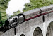Canvas Journey Through Time (1-piece) Vertical - landscape of a bridge with a train 130280 additionalThumb 5