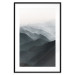 Poster Parallel Ridges - dark mountain landscape against a bright light background 130380 additionalThumb 15