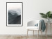 Poster Parallel Ridges - dark mountain landscape against a bright light background 130380 additionalThumb 23