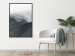Poster Parallel Ridges - dark mountain landscape against a bright light background 130380 additionalThumb 10
