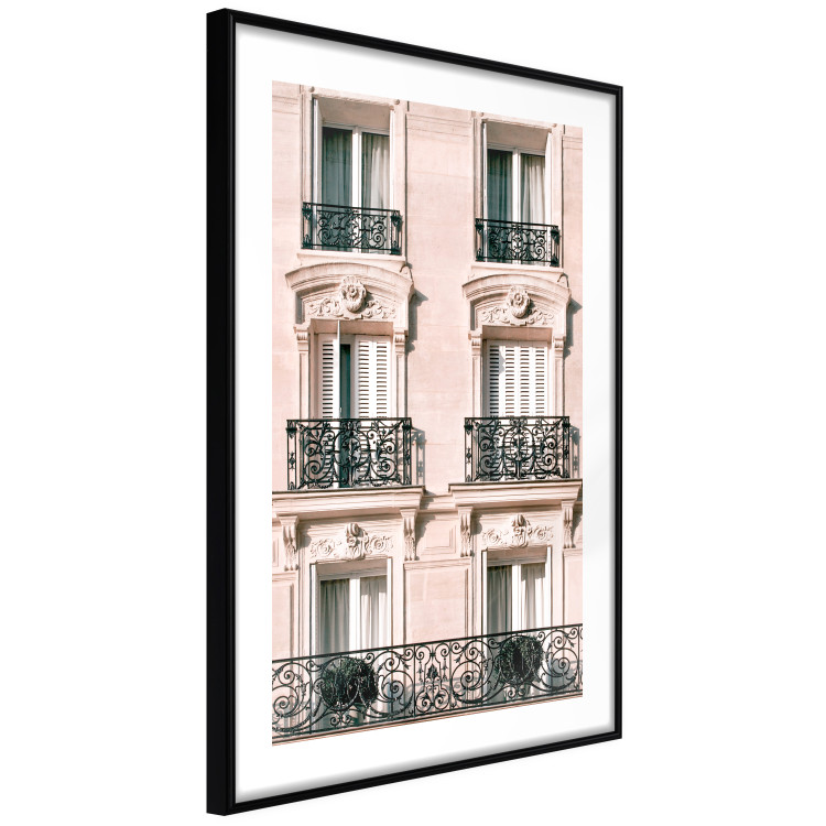 Wall Poster Sunny Facade - building architecture with patterned window frames 132280 additionalImage 8