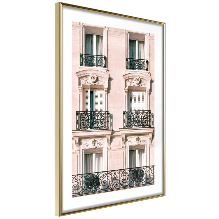 Wall Poster Sunny Facade - building architecture with patterned window frames 132280 additionalImage 9
