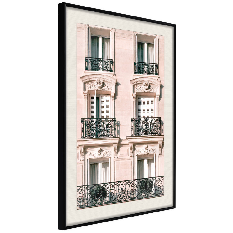 Wall Poster Sunny Facade - building architecture with patterned window frames 132280 additionalImage 2