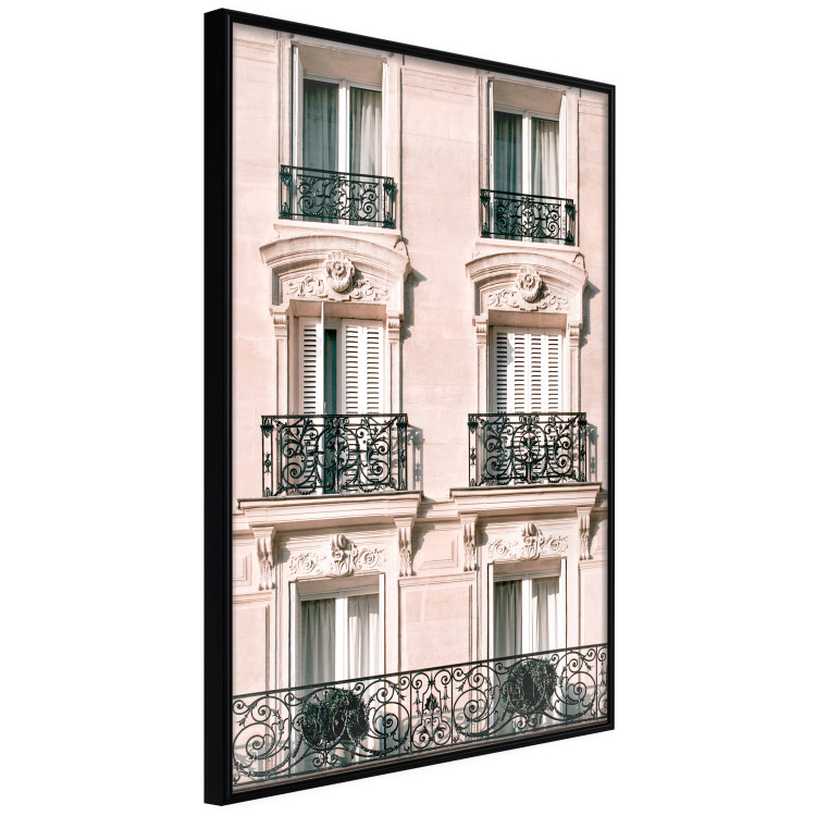 Wall Poster Sunny Facade - building architecture with patterned window frames 132280 additionalImage 11