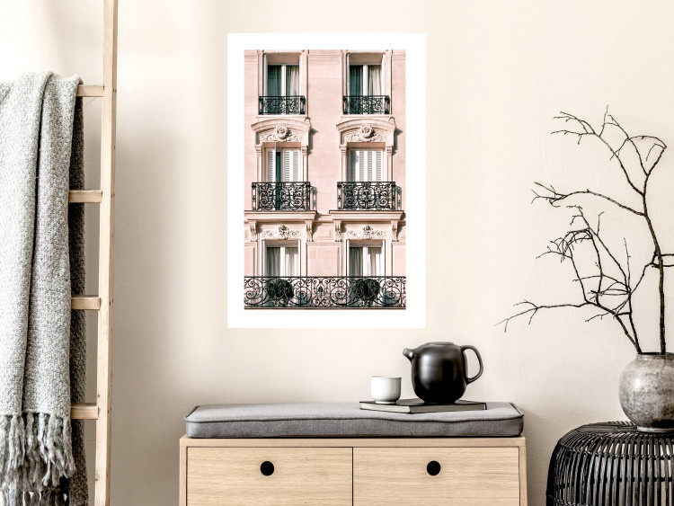 Wall Poster Sunny Facade - building architecture with patterned window frames 132280 additionalImage 5