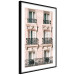 Wall Poster Sunny Facade - building architecture with patterned window frames 132280 additionalThumb 8