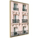 Wall Poster Sunny Facade - building architecture with patterned window frames 132280 additionalThumb 12
