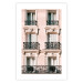 Wall Poster Sunny Facade - building architecture with patterned window frames 132280 additionalThumb 25