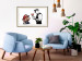 Wall Poster Banksy: Mushroom Picker - colorful character and black policeman on a white background 132480 additionalThumb 21