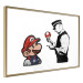 Wall Poster Banksy: Mushroom Picker - colorful character and black policeman on a white background 132480 additionalThumb 8
