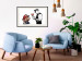 Wall Poster Banksy: Mushroom Picker - colorful character and black policeman on a white background 132480 additionalThumb 22