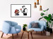 Wall Poster Banksy: Mushroom Picker - colorful character and black policeman on a white background 132480 additionalThumb 6