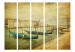 Room Divider Screen Grand Canal (Vintage) II (5-piece) - Venice architecture and boats 133080 additionalThumb 3