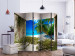 Room Divider Screen Beach and Ivy II (5-piece) - view of palm trees and ocean 133480 additionalThumb 2